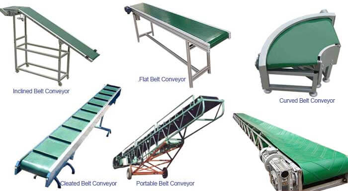 belt conveyor types