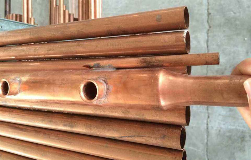 Copper tubes in solar energy