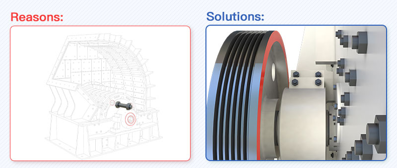 The elastic coupling produces a tapping sound